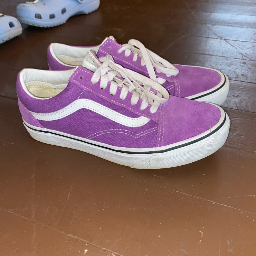 Old Skool Purple Velvet/Canvas Vans